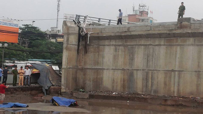 Nơi phát hiện thi thể người đàn ông.