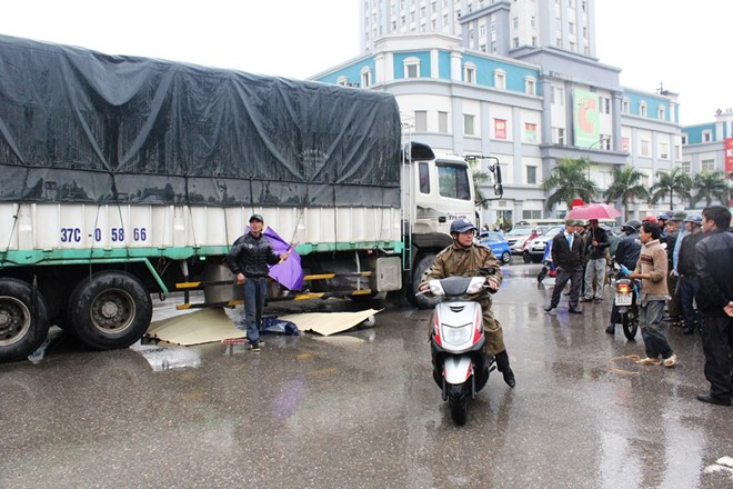 Hiện trường vụ tai nạn.