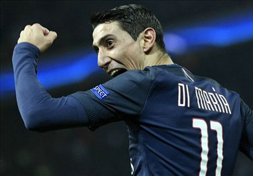 Di Maria trở thành người hùng của PSG với hai bàn thắng đẹp. Ảnh: Reuters.