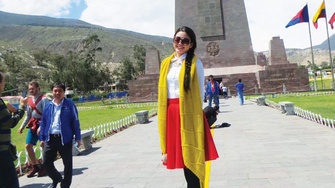 Ý nhị Á Đông trên đường Xích đạo. Ảnh: LXS