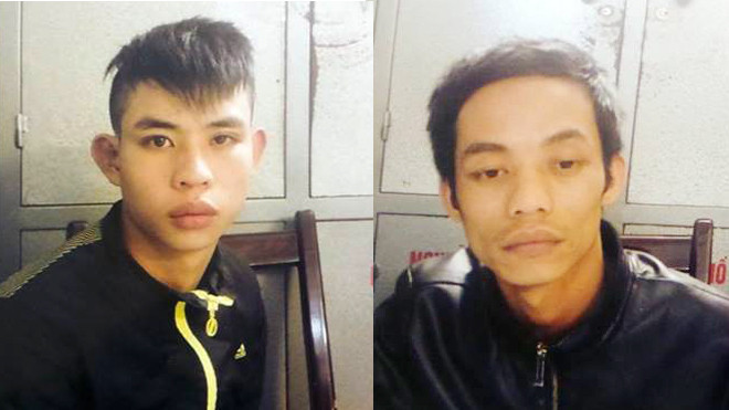 Hà và Thắng tại cơ quan điều tra