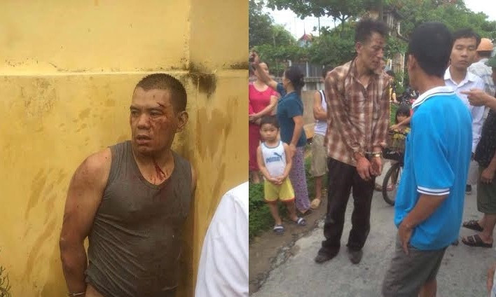 Hai người trộm chó bị dân làng đánh bầm dập