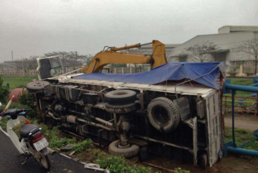 Hiện trường vụ tai nạn.