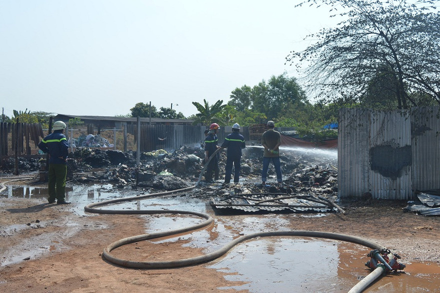 Hiện trường vụ cháy.