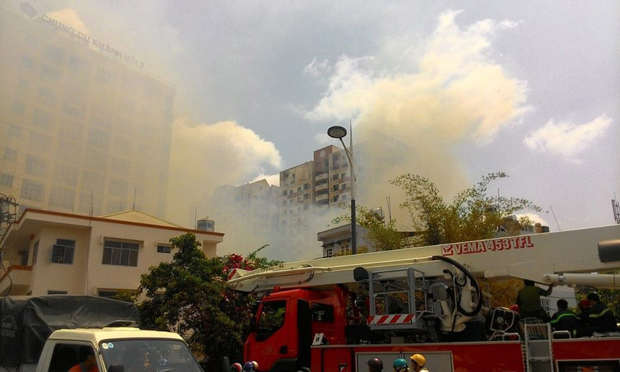 Hiện trường vụ cháy. Ảnh: Văn Minh