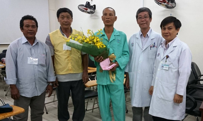 Anh Cường được xuất viện sau thời gian điều trị.