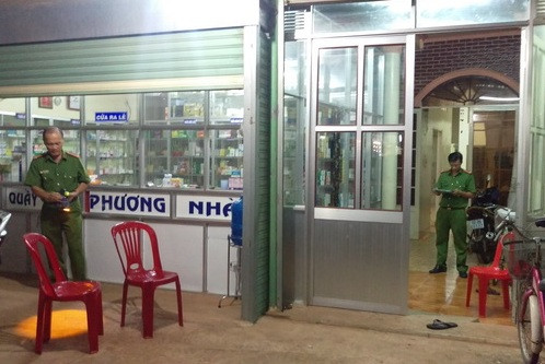 Hiện trường vụ án mạng. Ảnh: Phước Tuấn.