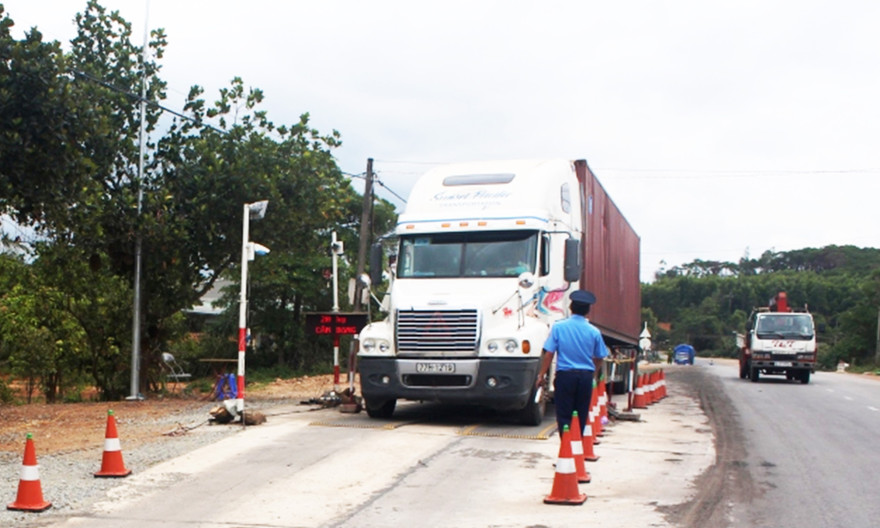 Trạm cân 55, nơi xảy ra vụ việc.