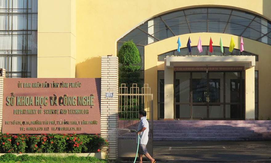 Sở Khoa học tỉnh Bình Phước, nơi ông Vân công tác.