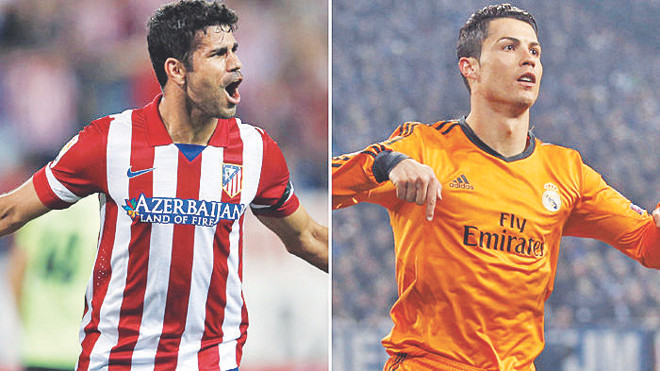 Costa và Ronaldo là chân sút chủ lực của hai bên 