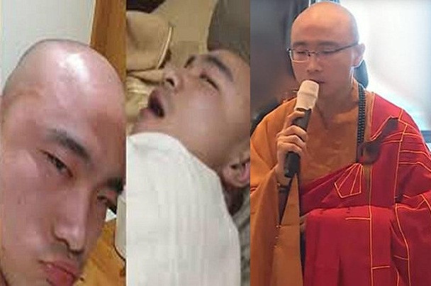 Hình ảnh "phê" ma túy của nhà sư Đài Loan.