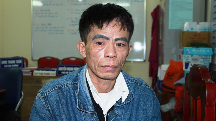 Nghi can Vũ Thanh Sơn bị bắt giữ trước khi tẩu thoát khỏi Hải Phòng.