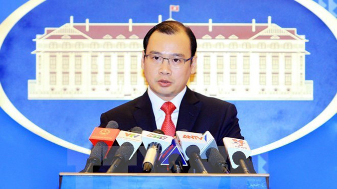 Người Phát ngôn Bộ Ngoại giao Lê Hải Bình. Ảnh: An Đăng/TTXVN.