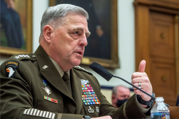 Chủ tịch Hội đồng tham mưu trưởng liên quân Mỹ Mark Milley. (Ảnh: Reuters)