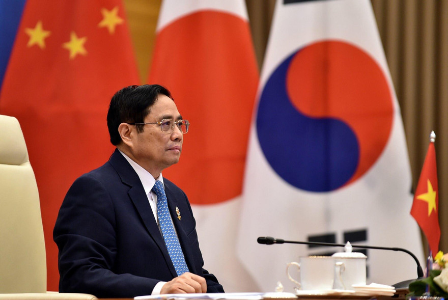 Thủ tướng Phạm Minh Chính dự Hội nghị cấp cao ASEAN+3. (Ảnh: Đoàn Bắc)