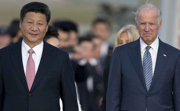 Tổng thống Mỹ Joe Biden (phải) và Chủ tịch Trung Quốc Tập Cận Bình. Ảnh: Xinhua