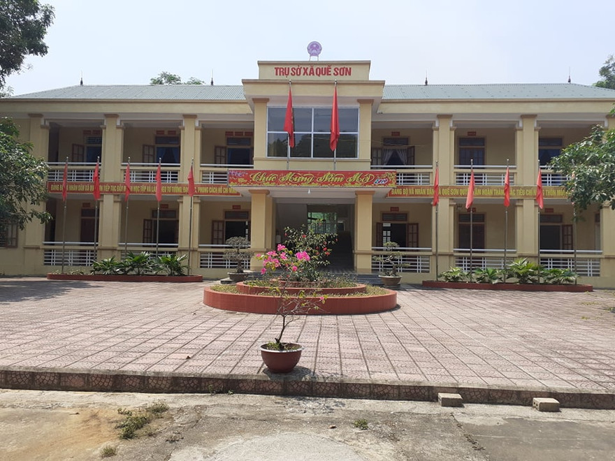 Trụ sở UBND xã Quế Sơn, huyện Quế Phong (Nghệ An). Ảnh: Cảnh Thắng/DV