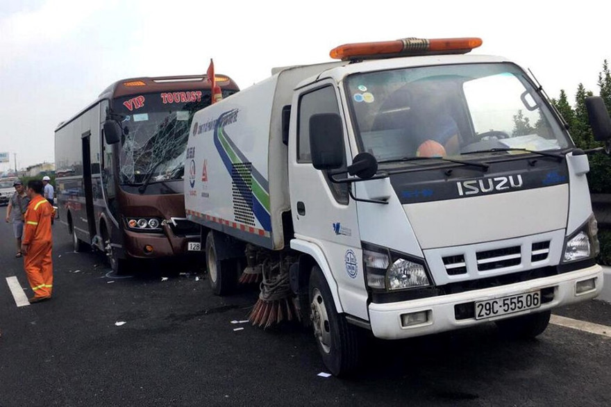 Hiện trường vụ tai nạn.