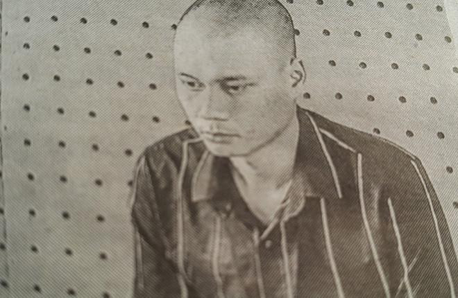 Nguyễn Ngọc Hải Điền tại cơ quan điều tra. Ảnh chụp hồ sơ