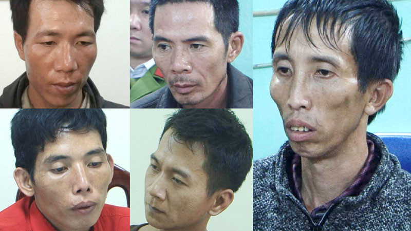 5 nghi phạm phạm của vụ án