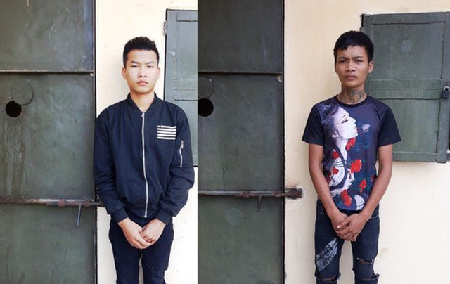 Hai đối tượng tại cơ quan công an