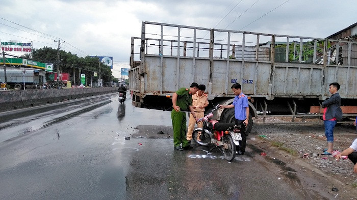 Hiện trường vụ tai nạn.