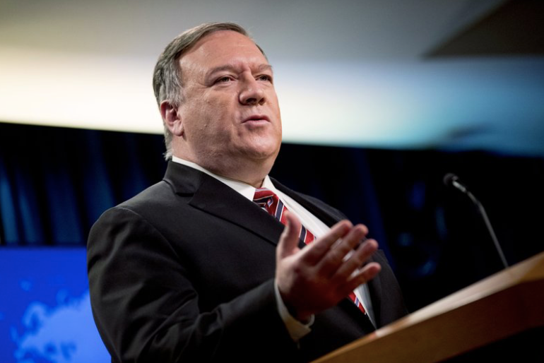 Ngoại trưởng Mỹ Mike Pompeo. (Ảnh: AP)