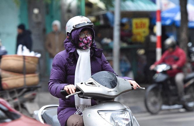 Không khí lạnh tăng cường xuống phía Bắc. Ảnh: Hoàng Mạnh Thắng.