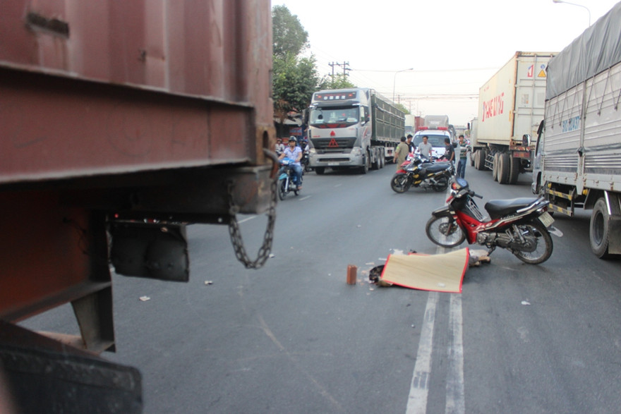 Hiện trường vụ tai nạn.