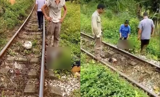 Hiện trường vụ tai nạn. 