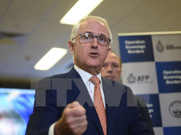 Thủ tướng Australia Malcolm Turnbull tại Canberra ngày 13/11. (Nguồn: EPA/TTXVN)