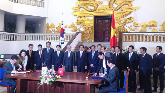 Lễ ký được tiến hành sáng 5/5 tại Hà Nội. Ảnh CTV.