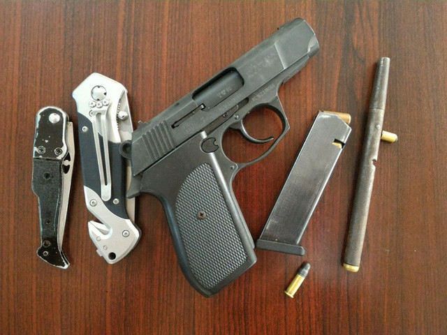 Hung khí của các đối tượng bị công an thi giữ