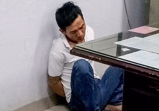 Lê Thành Tâm tại cơ quan công an