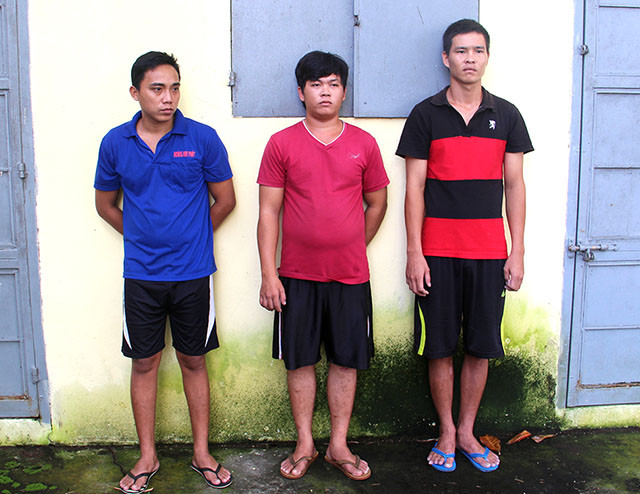 Các đối tượng Chung (áo xanh), Lộc (áo đỏ) và Quý