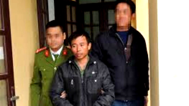 Trần Văn Hiệp khi bị bắt giữ