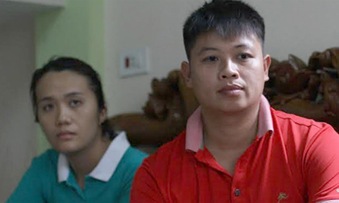 Vợ chồng anh Sơn đã nghi ngờ và xét nghiệm ADN phát hiện nhầm con. Ảnh: Phan Dương.