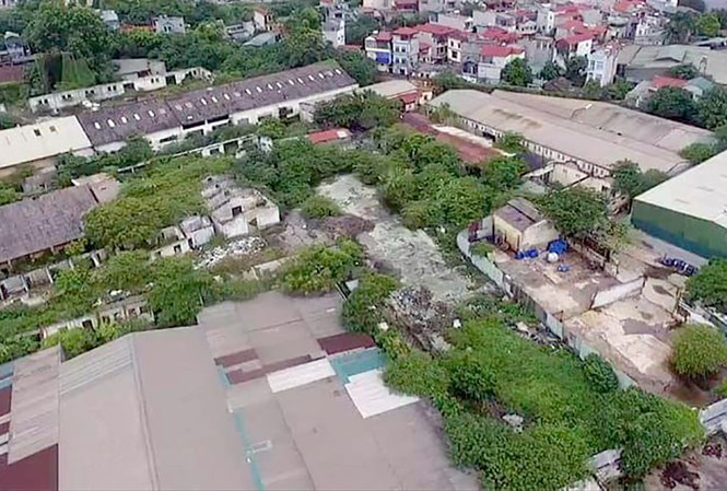 Khu đất 551 Nguyễn Văn Cừ (Long Biên) nơi đặt Nhà máy xe lửa Gia Lâm. Ảnh: Điệp Điệp 
