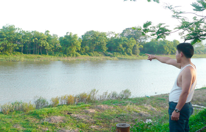 Khúc sông nơi xảy ra đuối nước