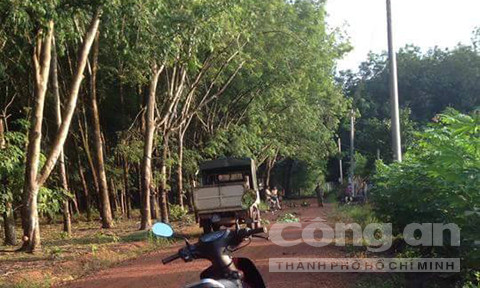 Hiện trường vụ việc.