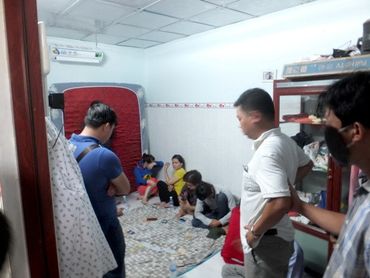 Hiện trường vụ việc.