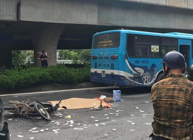 Hiện trường vụ tai nạn.