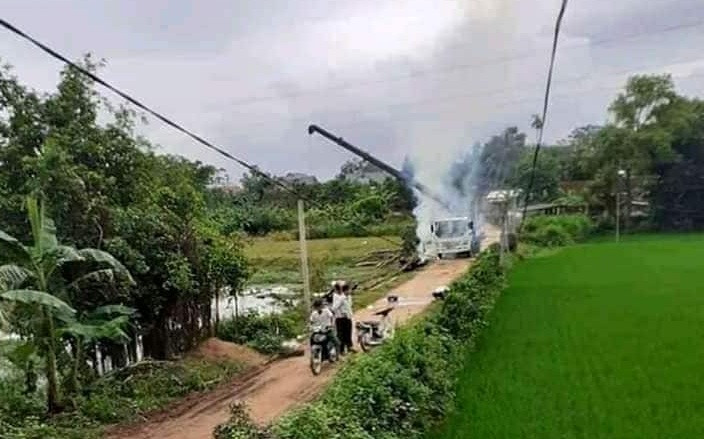 Hiện trường vụ việc.