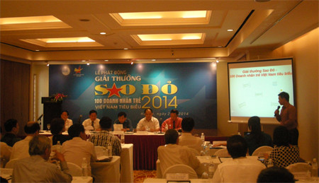 Lễ phát động Giải thưởng Sao đỏ 2014. Ảnh: dangcongsan.vn