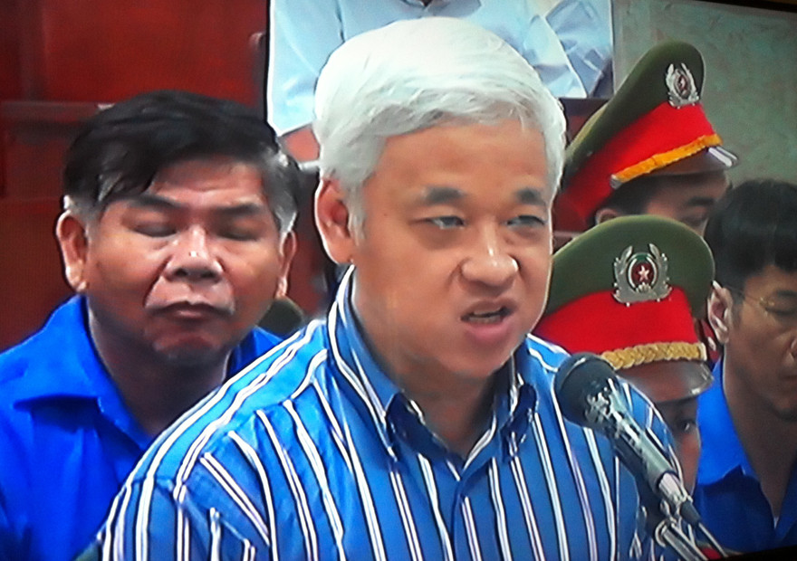 Bầu Kiên tại toà ngày 26/5. Ảnh: Bảo Thắng 