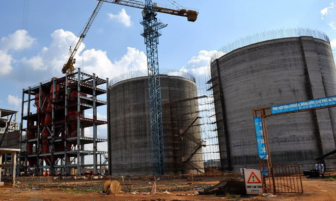 Công trường alumin Nhân Cơ. Ảnh: TTXVN.