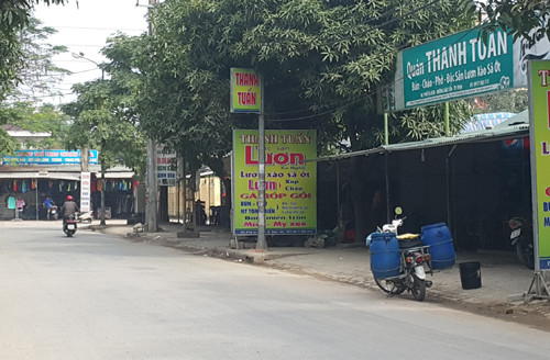 Nơi xảy ra vụ nổ súng. Ảnh: Thanh Thanh.