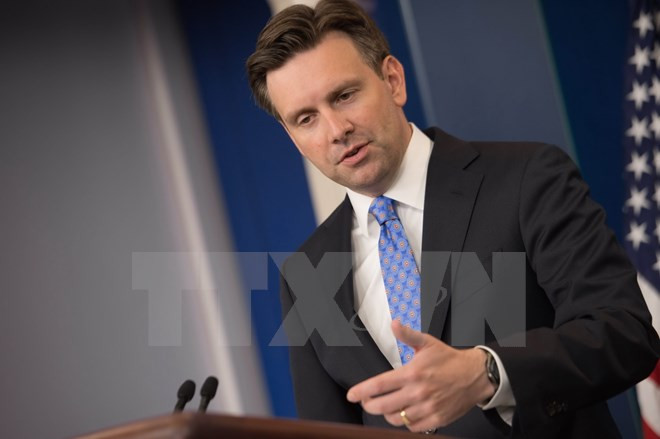 Người phát ngôn Nhà Trắng Josh Earnest. (Nguồn: AFP/TTXVN)