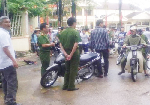 Hiện trường nơi xảy ra vụ nổ súng