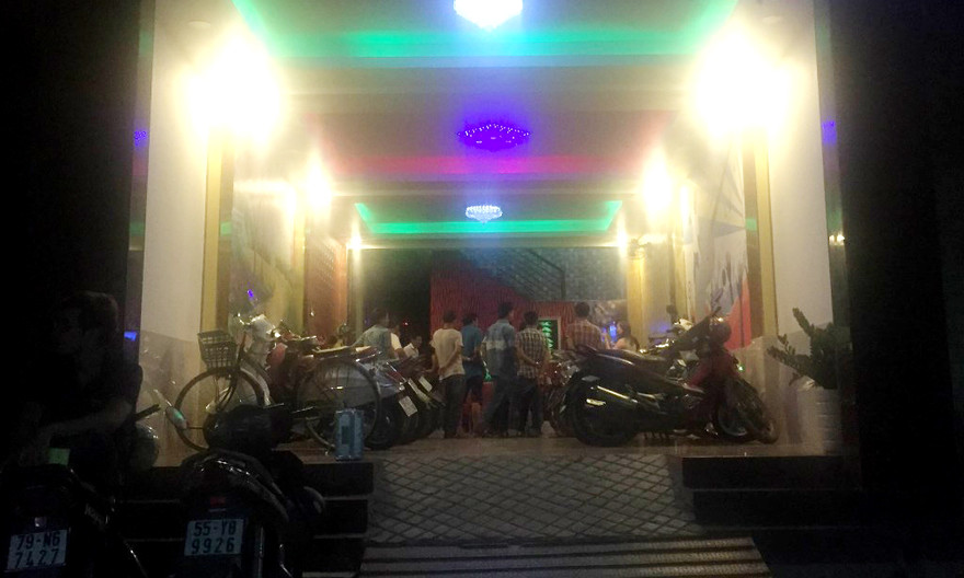 Quán karaoke nơi xảy ra vụ án. Ảnh: Báo Dân trí